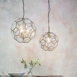 Endon Miele lampa wisząca 1x40W mosiądz/biały 69784