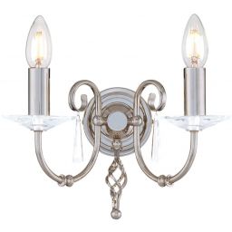 Elstead Lighting Aegean kinkiet 2x60 W nikiel polerowany AG2-POL-NICKEL