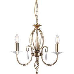 Elstead Lighting Aegean lampa wisząca 3x60 W mosiądz postarzany AG3-AGED-BRASS