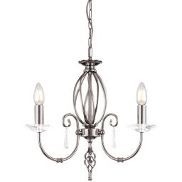 Elstead Lighting Aegean lampa wisząca 3x60 W polerowany nikiel AG3-POL-NICKEL
