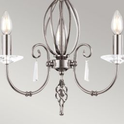 Elstead Lighting Aegean lampa wisząca 3x60 W polerowany nikiel AG3-POL-NICKEL