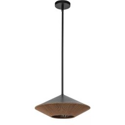 Elstead Lighting Daphne lampa wisząca 1x60 W czarna ALM-DAPHNE-P-L-MB