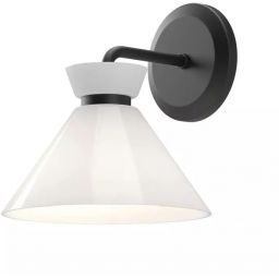 Elstead Lighting Halston kinkiet 1x40 W czarny ALM-HALSTON-1WB-BK