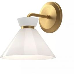 Elstead Lighting Halston kinkiet 1x40 W złoty ALM-HALSTON-1WB-GD