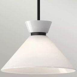 Elstead Lighting Halston lampa podsufitowa 1x60 W czarna ALM-HALSTON-P-M-BK