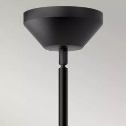 Elstead Lighting Halston lampa podsufitowa 1x60 W czarna ALM-HALSTON-P-M-BK