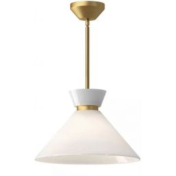 Elstead Lighting Halston lampa podsufitowa 1x60 W złota ALM-HALSTON-P-M-GD