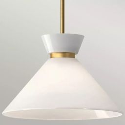 Elstead Lighting Halston lampa podsufitowa 1x60 W złota ALM-HALSTON-P-M-GD