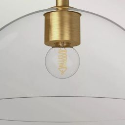 Elstead Lighting Jude lampa podsufitowa 1x60 W złota ALM-JUDE-P-GD-CL