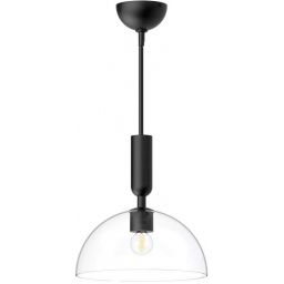 Elstead Lighting Jude lampa podsufitowa 1x30 W czarna ALM-JUDE-P-MB-CL