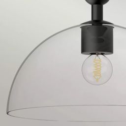 Elstead Lighting Jude lampa podsufitowa 1x30 W czarna ALM-JUDE-P-MB-CL