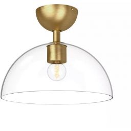Elstead Lighting Jude lampa podsufitowa 1x60 W złota ALM-JUDE-SF-GD-CL