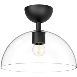 Elstead Lighting Jude lampa podsufitowa 1x30 W czarna ALM-JUDE-SF-MB-CL