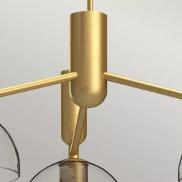 Elstead Lighting Jude lampa podsufitowa 3x60 W ALM-JUDE3-GD-CL