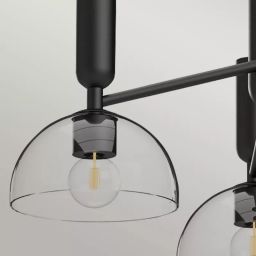 Elstead Lighting Jude lampa podsufitowa 3x60 W czarna ALM-JUDE3-MB-CL