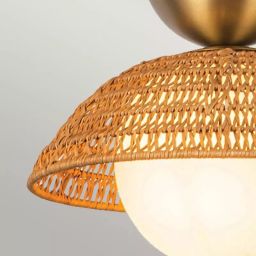 Elstead Lighting Perth lampa podsufitowa 1x60 W złota ALM-PERTH-P-GD