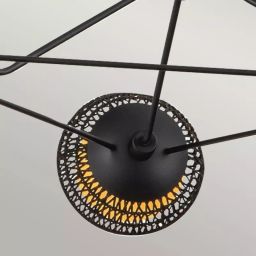 Elstead Lighting Perth lampa wisząca 3x60 W czarna ALM-PERTH3-BK