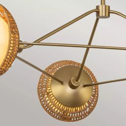 Elstead Lighting Perth lampa podsufitowa 3x40 W złota ALM-PERTH3-GD
