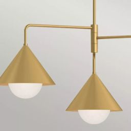 Elstead Lighting Remyck lampa podsufitowa 3x60 W złota ALM-REMYCK3-GD