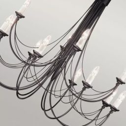 Elstead Lighting Carisbrooke lampa wisząca 12x60 W czarna CB12-BLACK