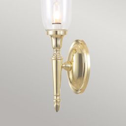 Elstead Lighting Dryden kinkiet 1x3 W mosiądz polerowany BATH-DRYDEN2-PB
