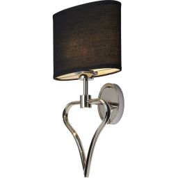 Elstead Lighting Falmouth kinkiet 1x3 W 1x1 W czarny-polerowany  chrom BATH-FALMOUTH-PC