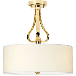 Elstead Lighting Falmouth lampa wisząca 3x3 W biała-złota BATH-FALMOUTH-SF-FG