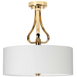 Elstead Lighting Falmouth lampa wisząca 3x3 W biała-złota BATH-FALMOUTH-SF-FG