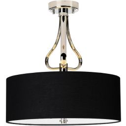 Elstead Lighting Falmouth lampa wisząca 3x3 W czarna-polerowany chrom BATH-FALMOUTH-SF-PC