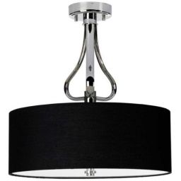 Elstead Lighting Falmouth lampa wisząca 3x3 W czarna-polerowany chrom BATH-FALMOUTH-SF-PC