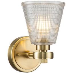 Elstead Lighting Gunnislake kinkiet 1x3 W mosiądz szczotkowany BATH-GUNNIS1-BB