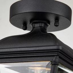 Elstead Lighting Bayview lampa podsufitowa zewnętrzna 1x60 W czarna BAYVIEW-PORCH-BK