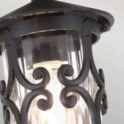 Elstead Lighting Hereford lampa podsufitowa zewnętrzna 1x60 W czarna BL13A-BLACK