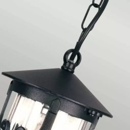 Elstead Lighting Hereford lampa wisząca 1x60 W czarna BL13B-BLACK