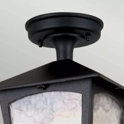 Elstead Lighting York lampa podsufitowa zewnętrzna 1x60 W czarna BL6A-BLACK