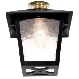 Elstead Lighting York lampa podsufitowa zewnętrzna 1x60 W czarna BL6C-BLACK