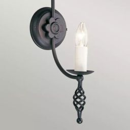 Elstead Lighting Belfry kinkiet 1x60 W czarny BY1-BLACK