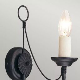 Elstead Lighting Carisbrooke kinkiet 1x60 W czarny CB1-BLACK