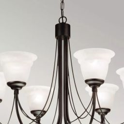 Elstead Lighting Carisbrooke lampa wisząca 6x60 W czarna CB6-BLACK