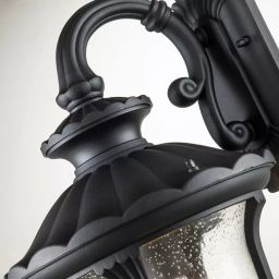 Elstead Lighting Chicago kinkiet zewnętrzny 1x60 W teksturowana czerń CC2-M-BK