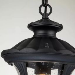 Elstead Lighting Chicago lampa wisząca 1x60 W teksturowana czerń CC8-S-BK
