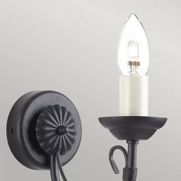 Elstead Lighting Chartwell kinkiet 1x60 W czarny CH1-BLACK