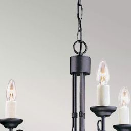 Elstead Lighting Chartwell lampa wisząca 3x60 W czarna CH3-BLACK