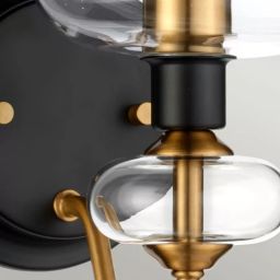 Elstead Lighting Armand kinkiet 1x40 W czarny-mosiądz DL-ARMAND1-AB