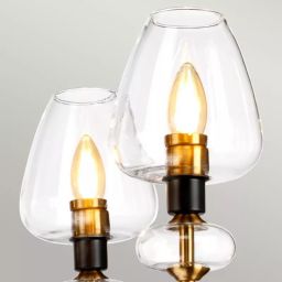 Elstead Lighting Armand lampa wisząca 5x40 W czarna-postarzany mosiądz DL-ARMAND5-AB