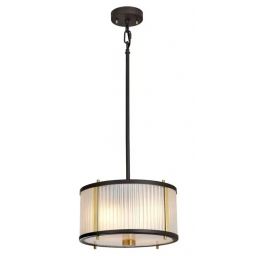 Elstead Lighting Corona lampa wisząca 2x60 W ciemno brązowy/postarzany mosiądz DL-CORONA-2P-BAB