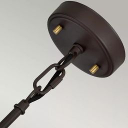 Elstead Lighting Corona lampa wisząca 2x60 W ciemno brązowy/postarzany mosiądz DL-CORONA-2P-BAB