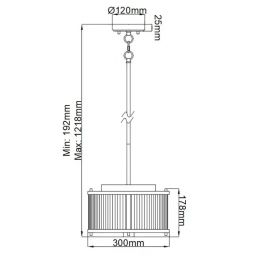 Elstead Lighting Corona lampa wisząca 2x60 W ciemno brązowy/postarzany mosiądz DL-CORONA-2P-BAB