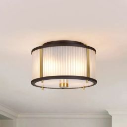 Elstead Lighting Corona lampa wisząca 2x60 W ciemno brązowy/postarzany mosiądz DL-CORONA-2P-BAB