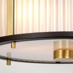 Elstead Lighting Corona lampa wisząca 2x60 W ciemno brązowy/postarzany mosiądz DL-CORONA-2P-BAB